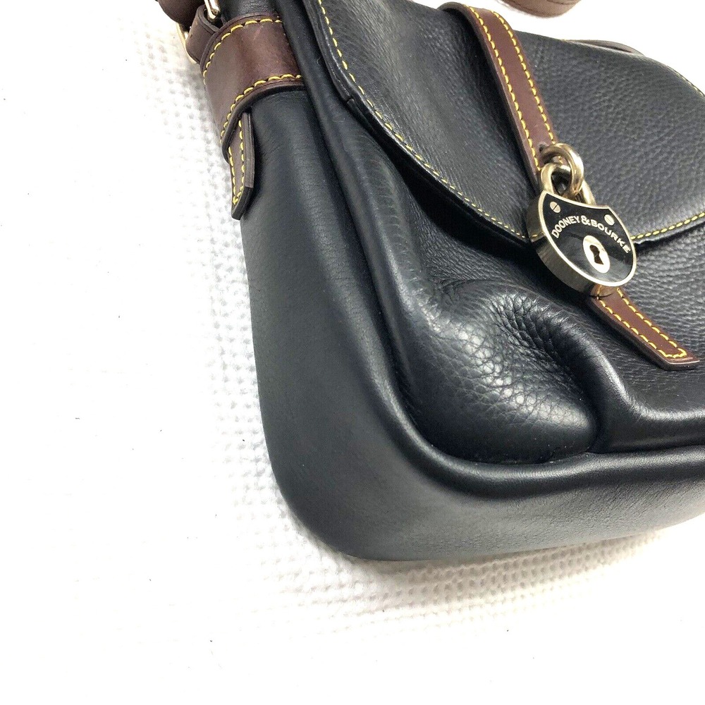 Dooney and Bourke Lock Leather Crossbody Shoulder hand bag Padlock - Picture 4 of 16